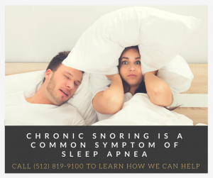 chronic snoring is a common symptom of sleep apnea 300x251 1