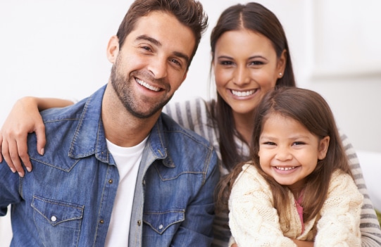 family smiling